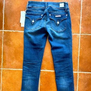 Hudson Colin Flap  Low Rise Stretch Skinny Jeans Sz 26 Dark Wash. New With Tags.
